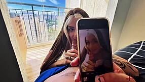 hey send pics of your cock on my face ft qrozne brazilian babe creampie