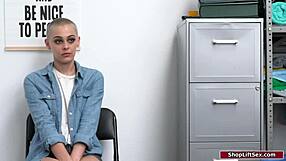 Blonde Teen Stripteased by Burglar Then Fucked Hard After Ripped Clothes Search