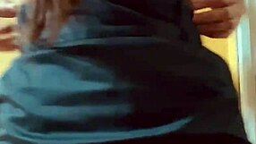 Horny latina teen secretary films her tight pussy for boss's big cock