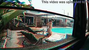gigi breeze caught sunbathing naked by poolside spy