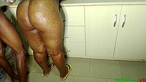 He hid that condom but still pounds my fat ebony pussy doggystyle