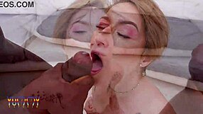 sexy mina k takes jhay killer's big cock deep in interracial anal with piss