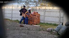 latina flashes pussy orgasms outdoor public work caught security cams sexy