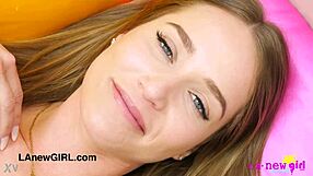 Super Hot Model Reveals Petite Body In Steamy Casting