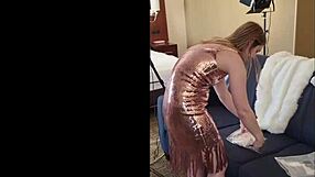 Watch Me as 1920s Flapper Suck Black Dick Backstage!