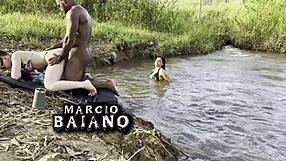 damn, ever seen two big ass exotic babes eliiane furacao and lorrany deepthroating before creampie orgy by the river?