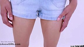 Sophisticated Brunette Model Swallows Cum After Daddy Fucks Her at Sofa Audition!