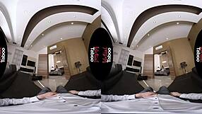 brunette big tits shaved pussy lips teased in taboo pov closeup