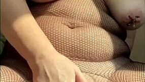 Hairy Mature BBW Squirts from Huge Dildo Anal with Saggy Tits Dirty Talk