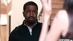 Latina teen kneels for huge bbc deepthroat then rough interracial pounding!