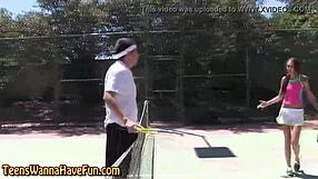 a bendy teen party girl bends over for real outdoor spanking session