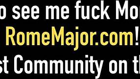 Bent over blonde Chloe Cartier with tattoos and glasses deepthroats Rome Major's big black cock before riding to orgasm.