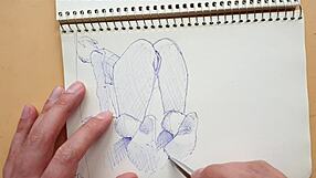 hey check my quick doggystyle big ass feet sketch parker pen sexy latina