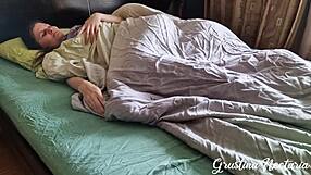 i woke up to her horny pussy sliding down my big cock in bed spooning hardcore