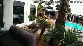 gigi breeze caught sunbathing naked by poolside spy