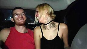 Crossdressing gay guy bareback rides monster cock deepthroat blowjob in uber