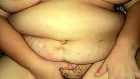 I pound this fat bbw milf neighbor's dripping red hairy pussy until cum floods her big lips.