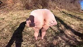 Huge Ass 43yo Wife Flashes Wildly at Park!