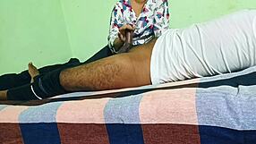 College indian teen slut bends in skirt for husband's friend doggystyle