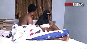 Bad Ass Bitch and Black Belinda in Chubby Ebony Lesbian Dorm Orgasm