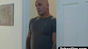 sleazy stepdad sweet talks busty stepdaughter into taking his rough cock deep