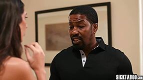 Latina teen kneels for huge bbc deepthroat then rough interracial pounding!