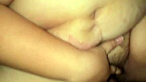 I pound this fat bbw milf neighbor's dripping red hairy pussy until cum floods her big lips.