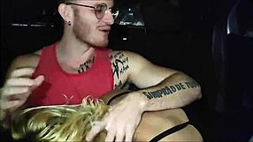 Crossdressing gay guy bareback rides monster cock deepthroat blowjob in uber