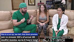 aria nicole's doctor roleplay turns into accidental creampie fucking