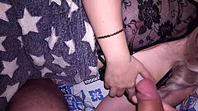 😏 jerking my cock watching sleeping milf stepmom handjob me like her husband?