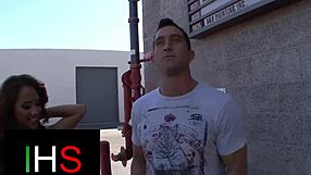 Hey gorgeous, watch this brunette ride that huge cock with her big tits bouncing