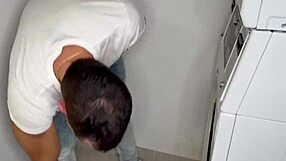 Redhead fitness babe's huge tits and ass after giving room key