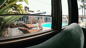 gigi breeze caught sunbathing naked by poolside spy