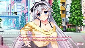 In real hentai DT part 10 Ena route 6 big cocks cum on tits