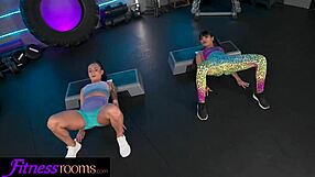 Fitness Rooms Lexi Dona Eats Latina Gym Babe Pussy To Orgasm