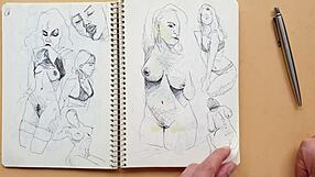 hey check my quick doggystyle big ass feet sketch parker pen sexy latina