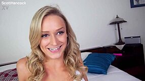 EMMA HIX SKINNY PETITE BLONDE POV BLOWJOB CUMSHOT FACIAL BLAST