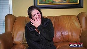 Busty Brunette Brooke Sucks Cock Before Pussy Pounding