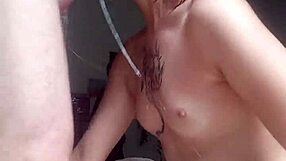 imagine her head locked swallowing whole cock fast without spilling cum from deep throat training