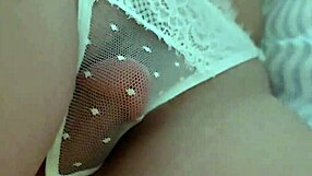 Stranger Slides Thick Cock in Panties Rubs Pussy Under Skirt on Train POV