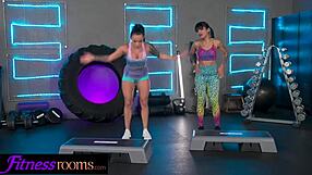 Fitness Rooms Lexi Dona Eats Latina Gym Babe Pussy To Orgasm