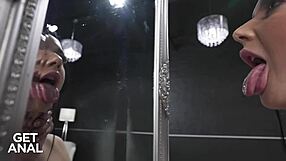 Cum hungry teen takes monster cock anal deepthroat face fucking rough ride