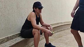 dude finally hooks up with tough reluctant chick