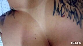 Loira's tight asshole ripped open for dripping creampie in brazilian pov