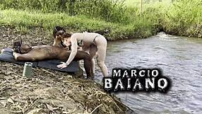damn, ever seen two big ass exotic babes eliiane furacao and lorrany deepthroating before creampie orgy by the river?