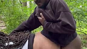 i hike with my ebony wife just to bend her over and fuck that big wet shaved ass doggystyle