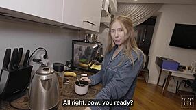 i got no cash for cappuccino but this teen neighbor girl-next-door with big natural tits deepthroats my monster cock sloppy till facial cumshot