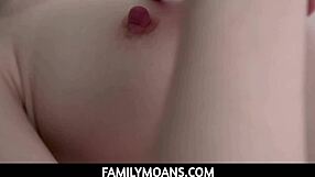 Skinny teen 18+ sneaks into stepdad's room for taboo hardcore fuck leading straight to wild orgasm