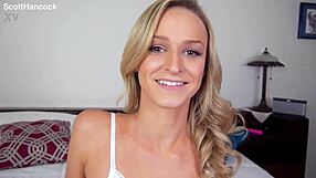 EMMA HIX SKINNY PETITE BLONDE POV BLOWJOB CUMSHOT FACIAL BLAST