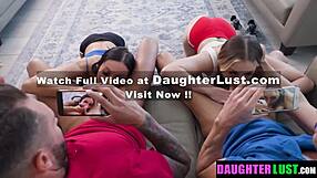 daddies why not swap stepdaughters for wild group orgy fun?